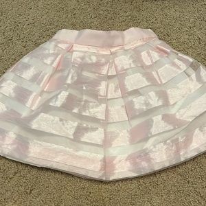 Janie and Jack pink striped skirt